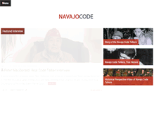 Tablet Screenshot of navajocodetalkers.org